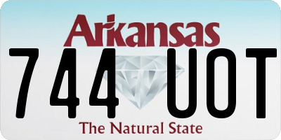 AR license plate 744UOT