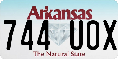 AR license plate 744UOX