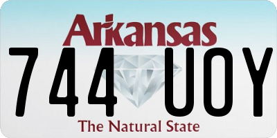 AR license plate 744UOY