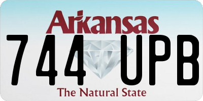 AR license plate 744UPB