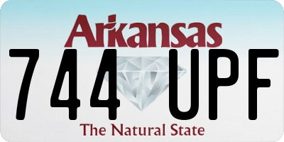 AR license plate 744UPF