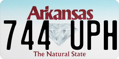 AR license plate 744UPH