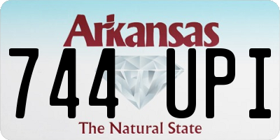 AR license plate 744UPI
