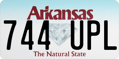 AR license plate 744UPL