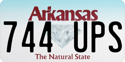 AR license plate 744UPS