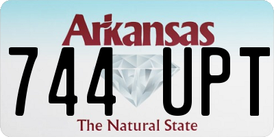 AR license plate 744UPT