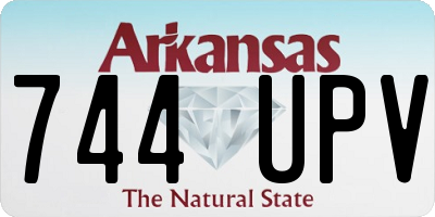 AR license plate 744UPV