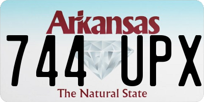 AR license plate 744UPX