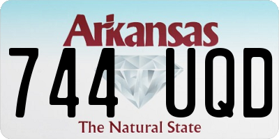 AR license plate 744UQD