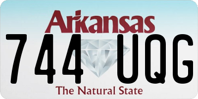 AR license plate 744UQG