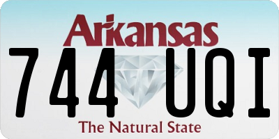 AR license plate 744UQI
