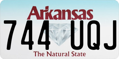 AR license plate 744UQJ