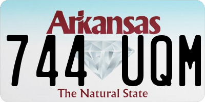 AR license plate 744UQM