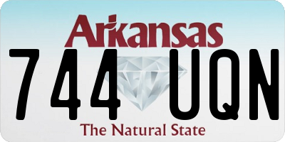 AR license plate 744UQN