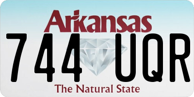 AR license plate 744UQR