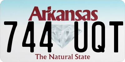 AR license plate 744UQT
