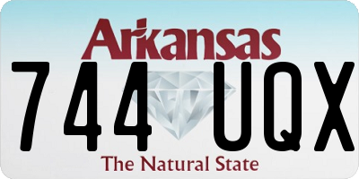 AR license plate 744UQX