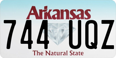 AR license plate 744UQZ