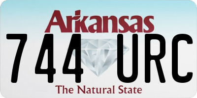 AR license plate 744URC