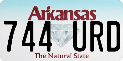 AR license plate 744URD