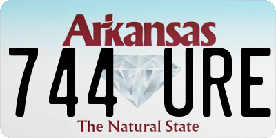 AR license plate 744URE
