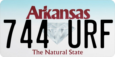 AR license plate 744URF