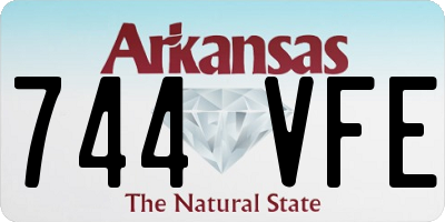 AR license plate 744VFE
