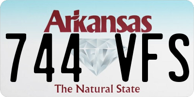 AR license plate 744VFS