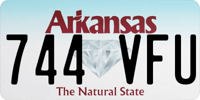 AR license plate 744VFU