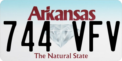 AR license plate 744VFV