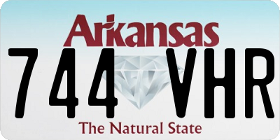 AR license plate 744VHR