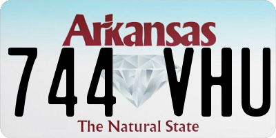 AR license plate 744VHU