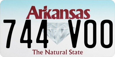 AR license plate 744VOO
