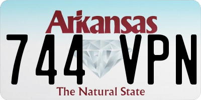 AR license plate 744VPN