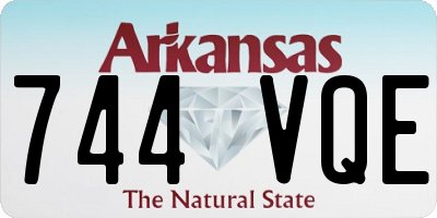 AR license plate 744VQE