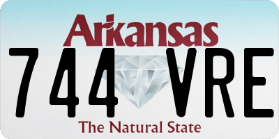 AR license plate 744VRE