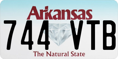 AR license plate 744VTB