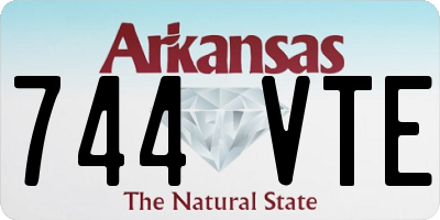 AR license plate 744VTE