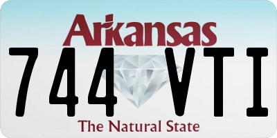 AR license plate 744VTI