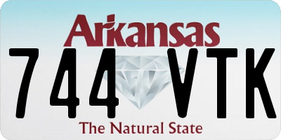 AR license plate 744VTK