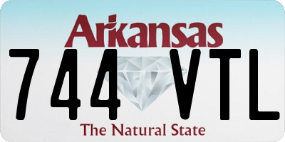 AR license plate 744VTL