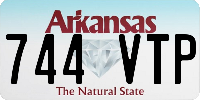 AR license plate 744VTP