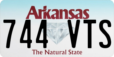 AR license plate 744VTS