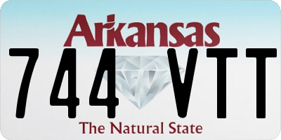 AR license plate 744VTT
