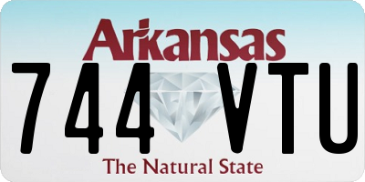 AR license plate 744VTU