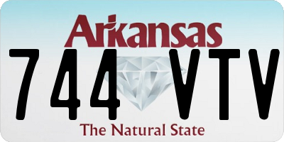 AR license plate 744VTV