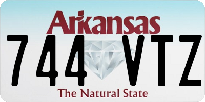 AR license plate 744VTZ
