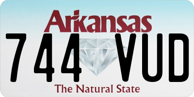AR license plate 744VUD