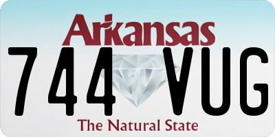 AR license plate 744VUG