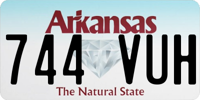AR license plate 744VUH